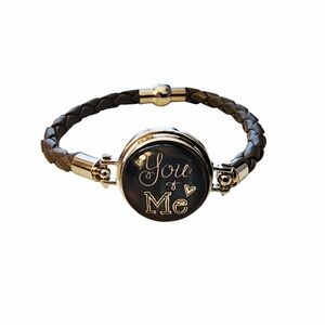 2FOR$30 - Vegan Leather Bracelet W/Interchangeable You & Me Charm